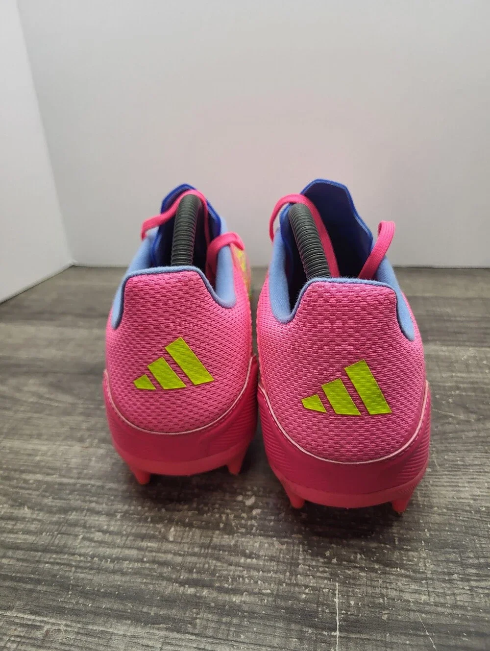 Adidas F50 League FG/MG Soccer Cleats Pink Yellow IE1291 Mens Size 9